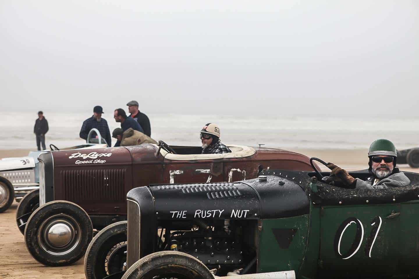 Classic Race Cars at the Oceano dunes on Highway 1