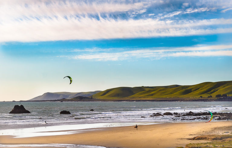 Cayucos wind surfing