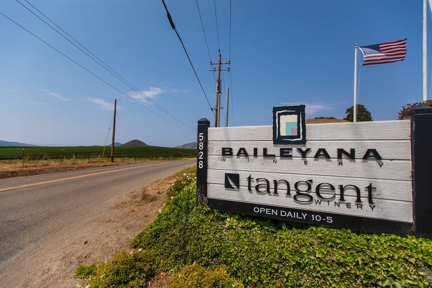 Baileyana Tangent Sign Edna Valley