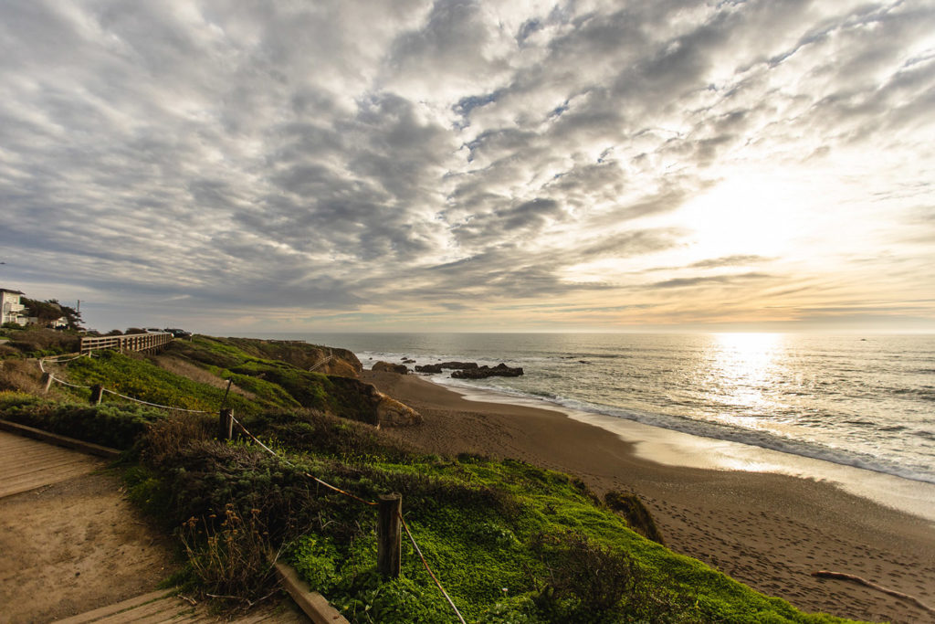 Moonstone Beach in Cambria, CA
