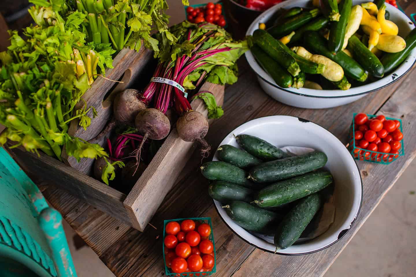 Peacock Cellars Produce