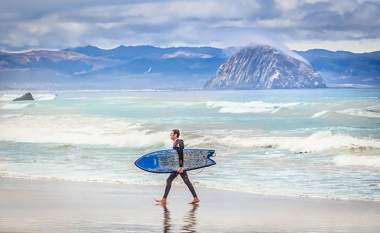 Surfer Morro Rock