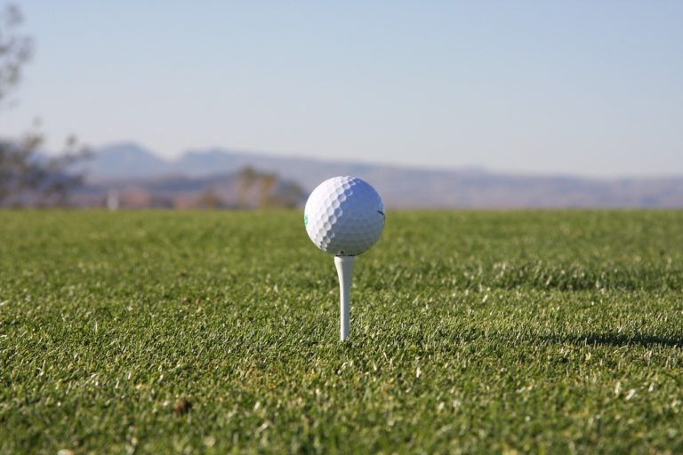 golf ball on tee
