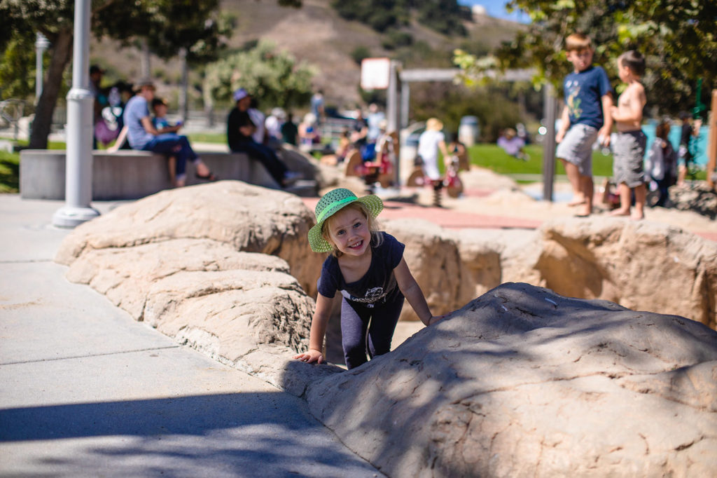 Kids playing at park Avila Beach