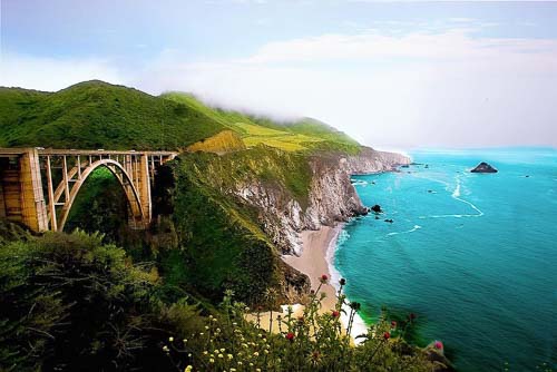 Bridge on Highway 1 in California