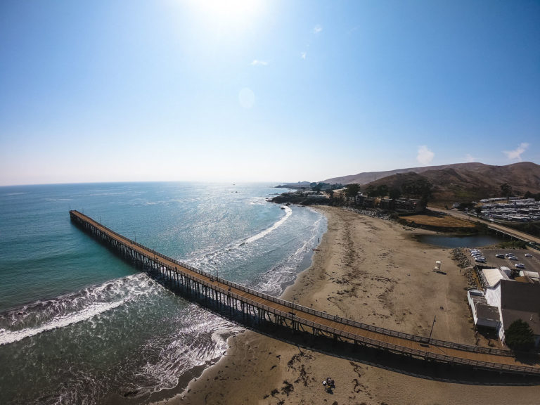 Cayucos Pier Aerial View