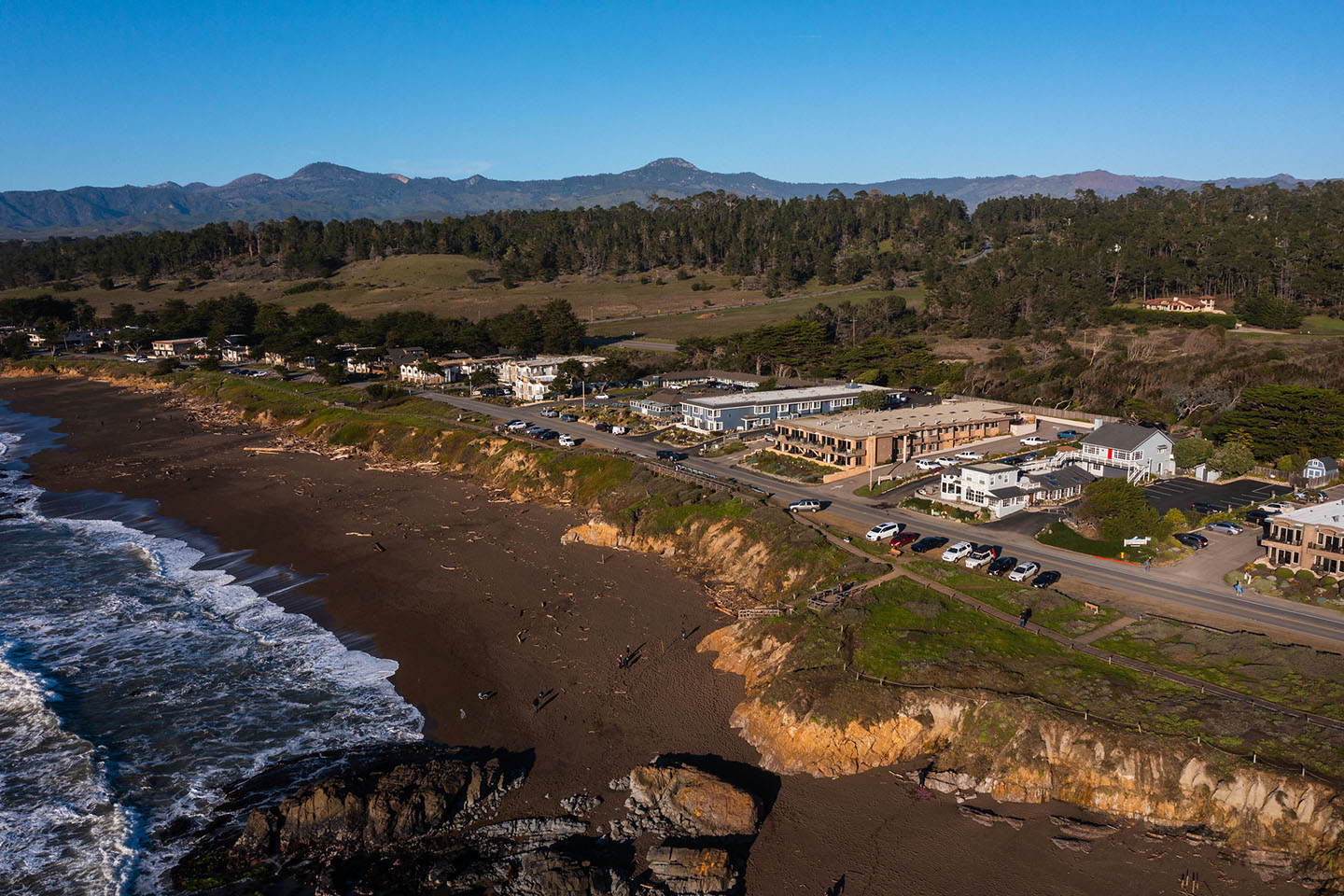 Cambria Moonstone Beach Aerial
