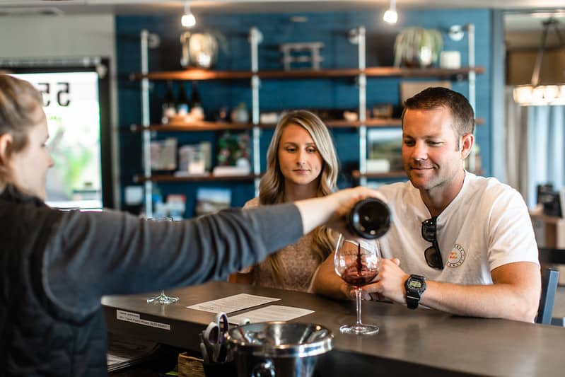 Sinor LaVallee wine tasting