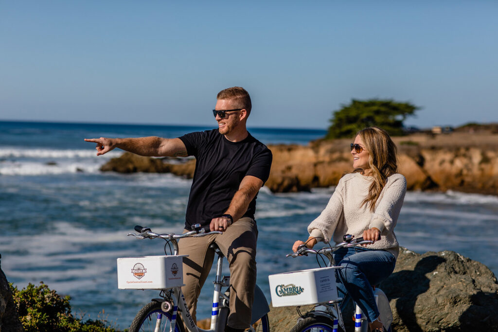 Biking Cambria Couple