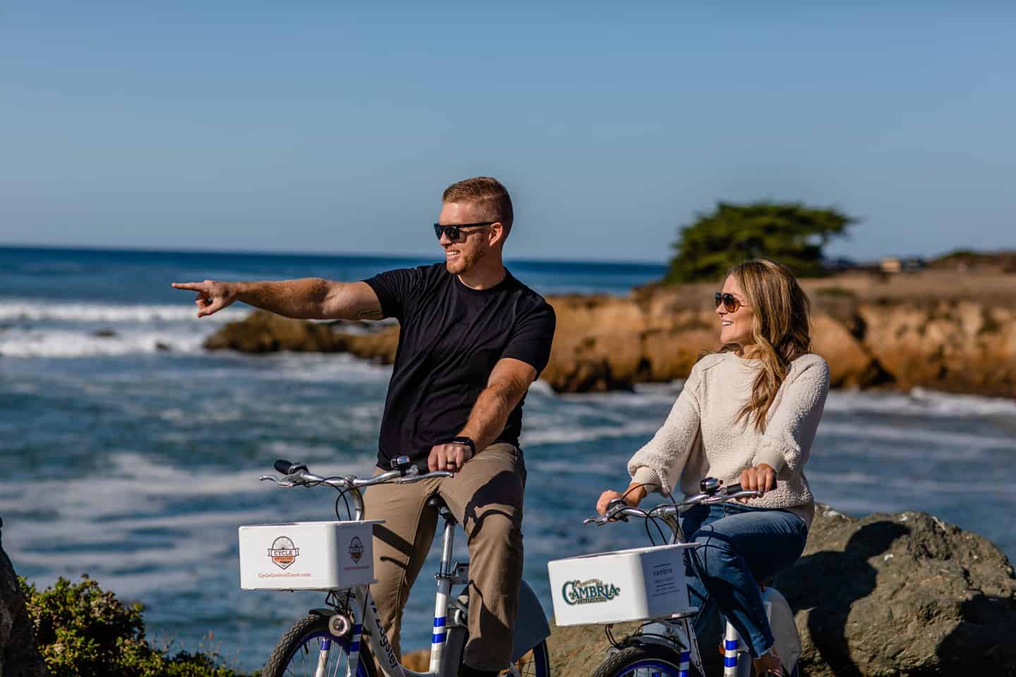 Biking Cambria Couple