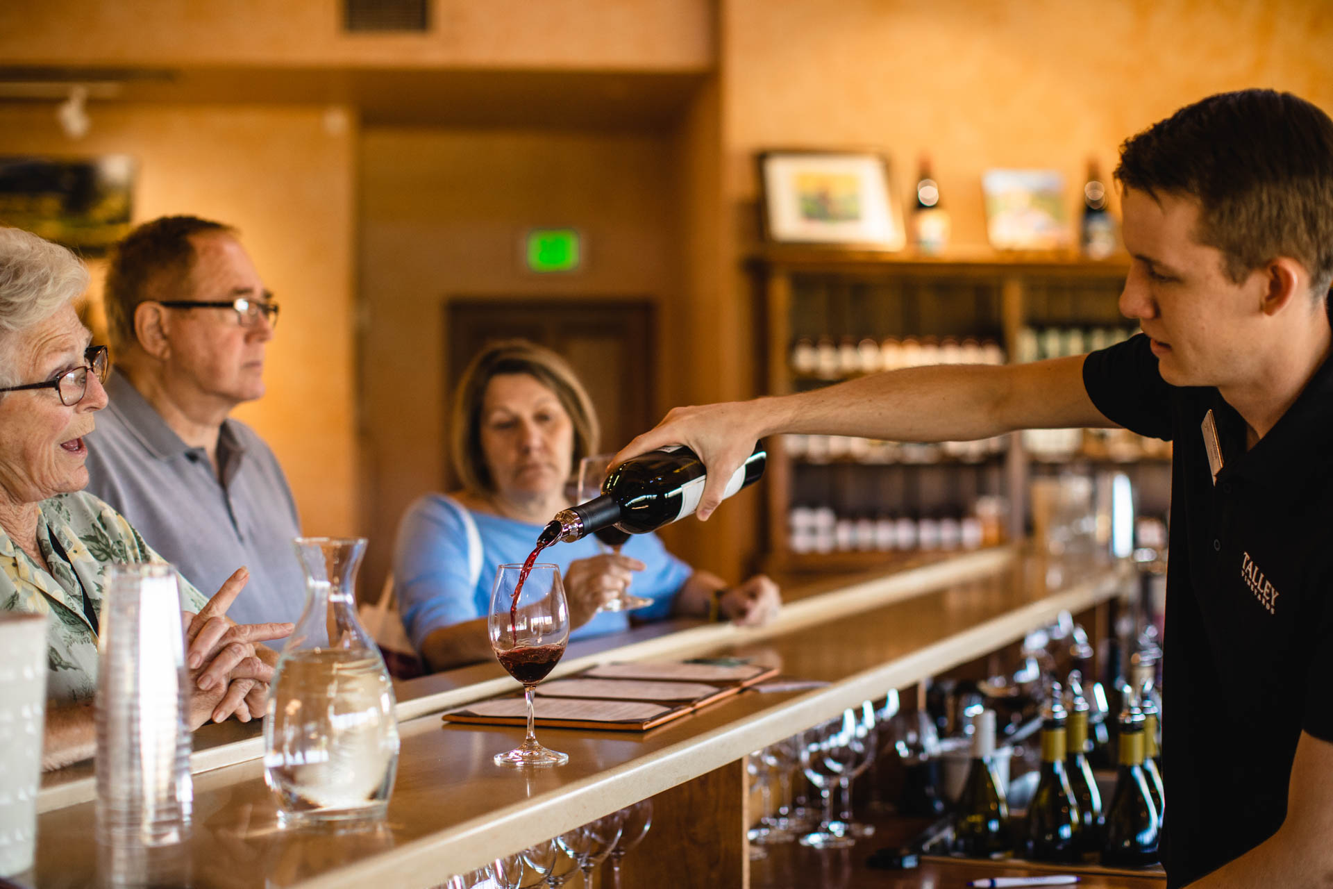 wine tasting at Talley Vineyards, Arroyo Grande