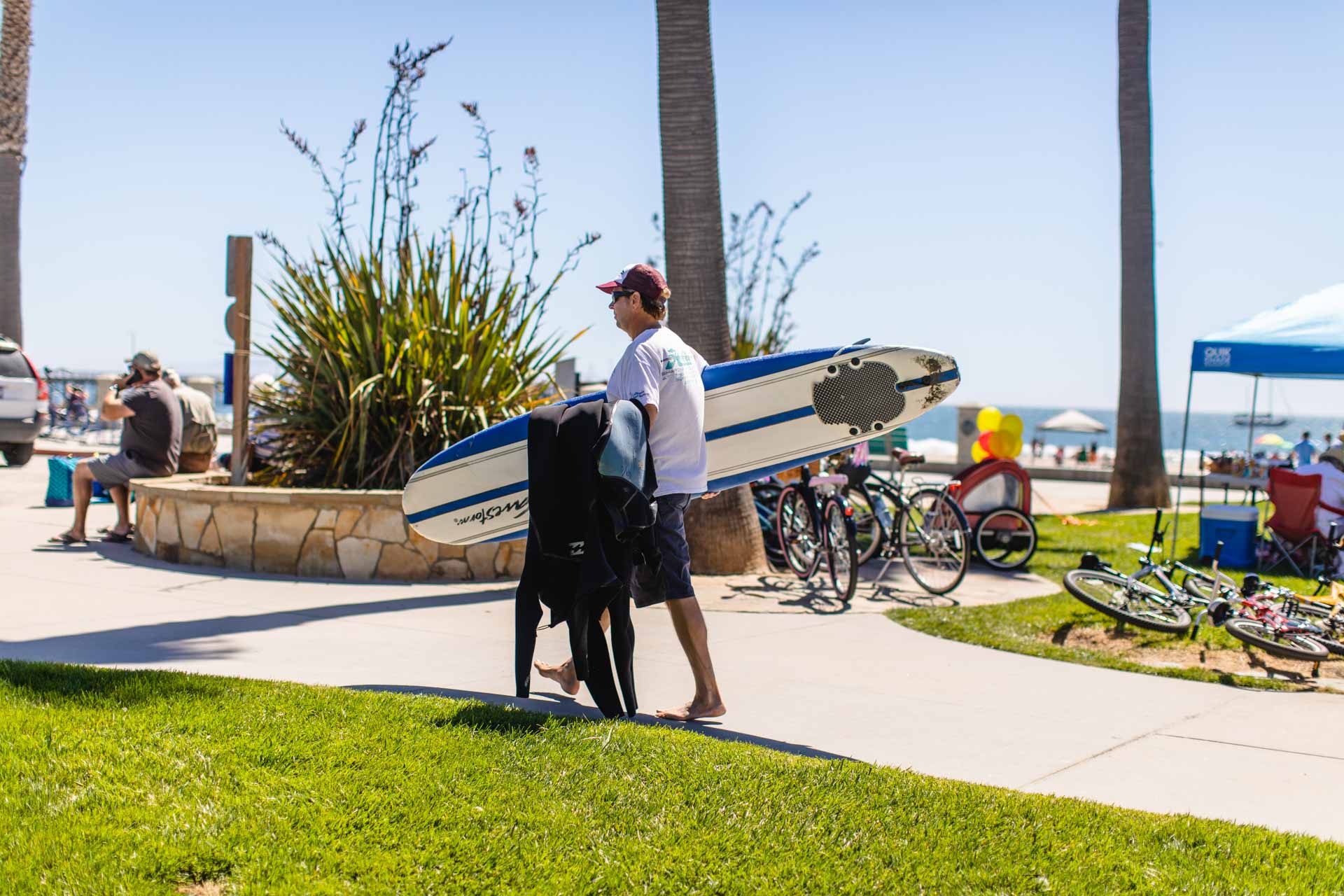 Surfer at Avila Beach