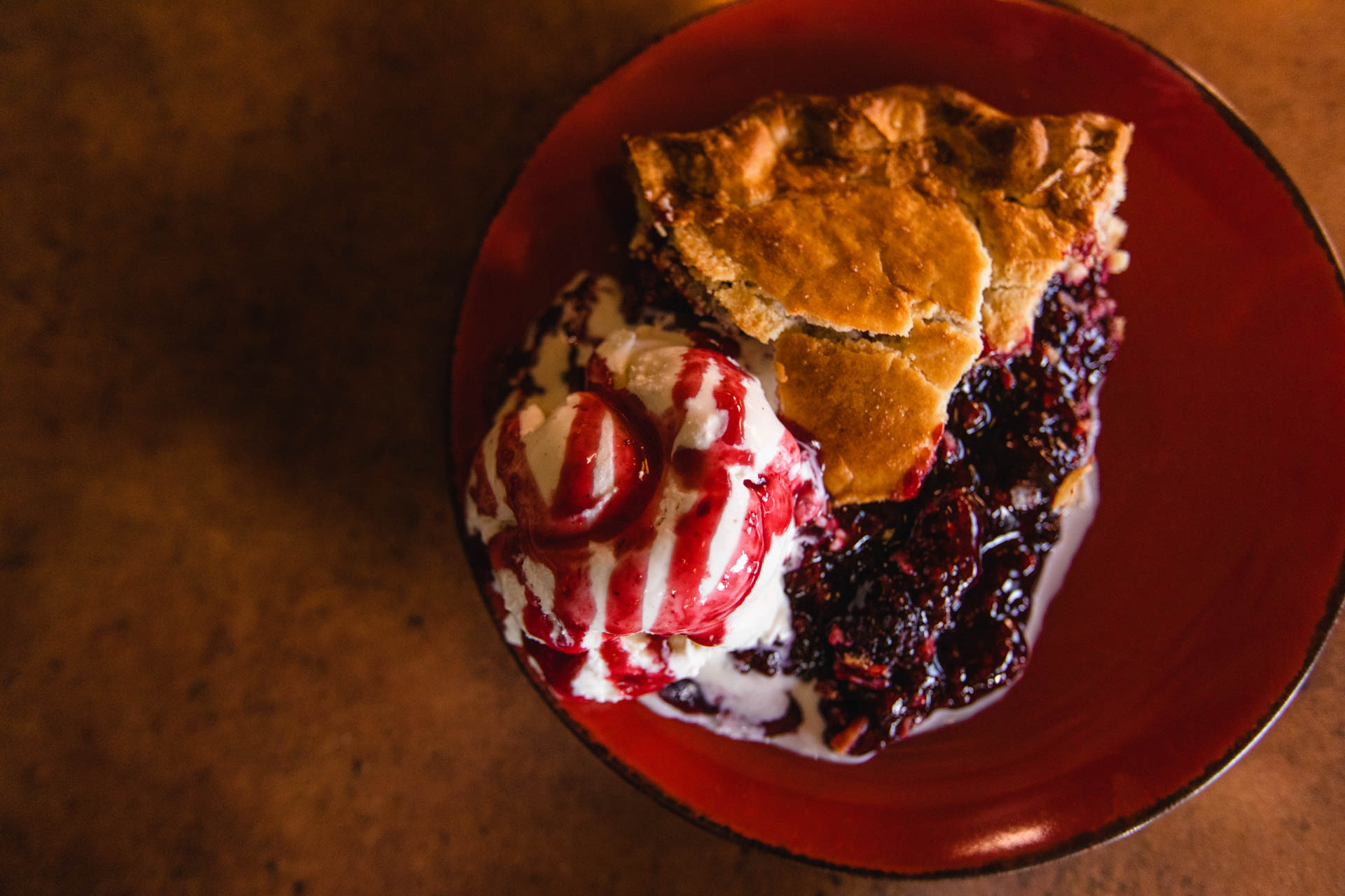 pie at Linn's restaurant, Cambria